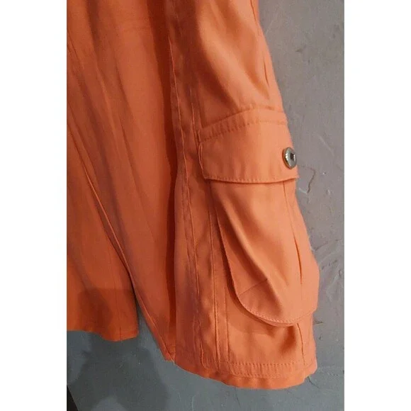 Jamie Sadock Shorts Bermuda Women Size 8,orange,Pocker,30 Inch Waist,13 Inseam - Picture 6 of 9